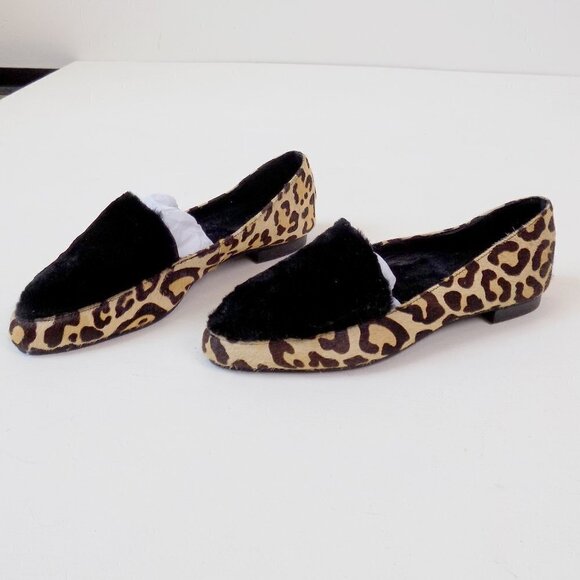 nwt Ariana Bohling alpaca loafers cheetah print - Picture 2 of 11